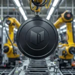 Kataforez kaplama hattında metal parçaların korozyona karşı korunması için uygulanan endüstriyel yüzey kaplama işlemi